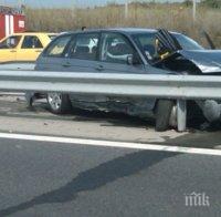 ОТ ПОСЛЕДНИТЕ МИНУТИ: Катастрофа, ремонт и брутална тапа на магистрала “Тракия“ край Пловдив (СНИМКИ)