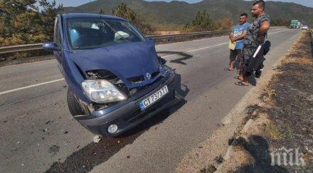 три коли помляха заради задимяване подбалканския път софия бургас