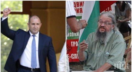 николай колев босия гладува румен радев готов съм издържа смърт отказът кръгла маса означава иска българите живеят добре собствената държава