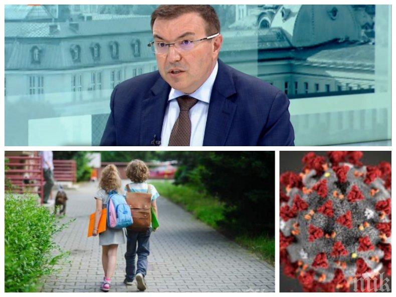 Здравният министър проф. Костадин Ангелов: В цяла Европа децата носят маски, така ще е и у нас