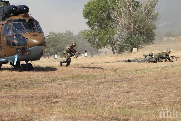 Сухопътните войски и Военновъздушните сили подобриха взаимодействието си по време на съвместни занятия