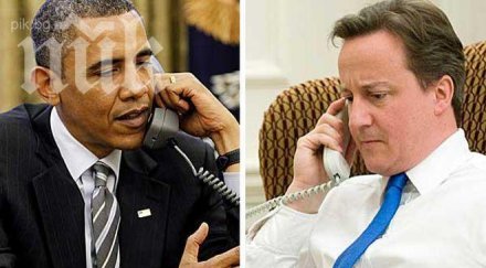 обама звънна камерън пита сирия