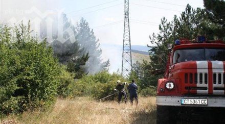 военни гасят горски пожар свиленградско