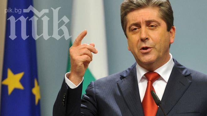 Първанов: Без санкция на ООН не бива да се включваме срещу Сирия