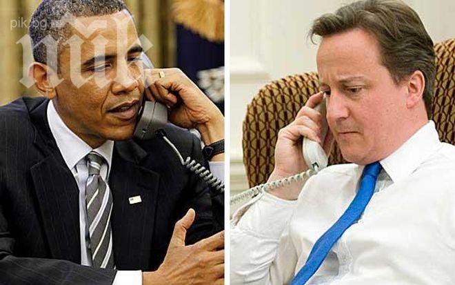 Обама звънна на Камерън, пита го за Сирия