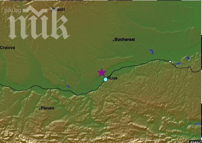 Земетресение 3,9 по Рихтер близо до границата ни с Румъния (Обновена)