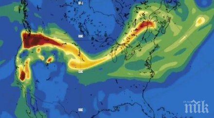 димът горските пожари съединените щати достигна северна европа