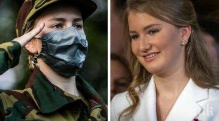 личен пример белгийската престолонаследничка започна военно обучение