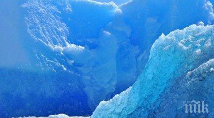 шокиращо парче голямо париж откъсна големия ледник гренландия