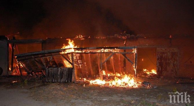 Първолак подпали домашна ферма в Смолян, изгорели са животни