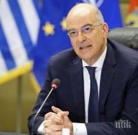 Външният министър на Гърция с призив към ЕС да изготви списък с възможни санкции за Турция