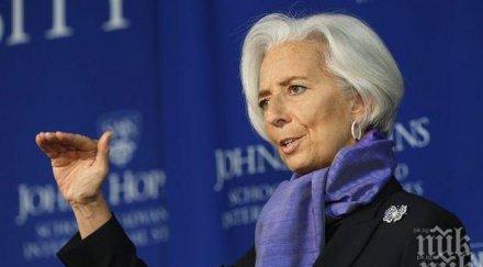 кристин лагард икономическото възстановяване все несигурно неравномерно