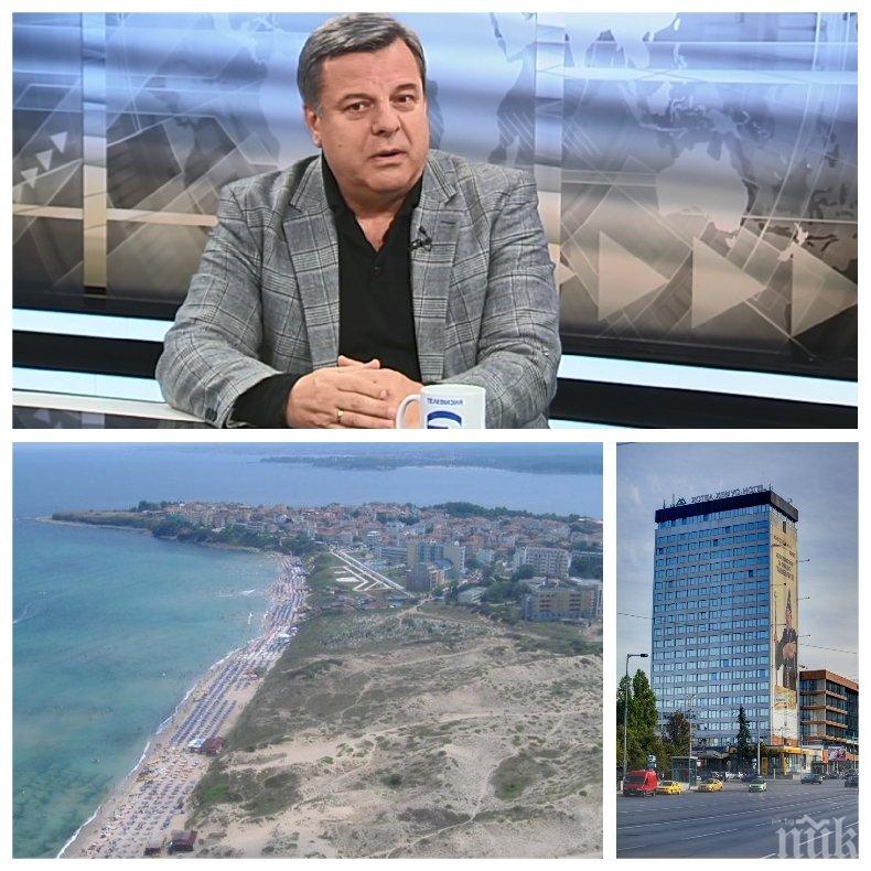 ИМОТНА ИМПЕРИЯ: Евгений Бакърджиев строи хотел на морето - вицето на Иван Костов вдига 5 етажа и басейн на първа линия