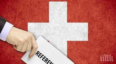 швейцарците гласуват пет референдума