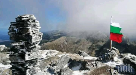 падна първият сняг сезона снимки