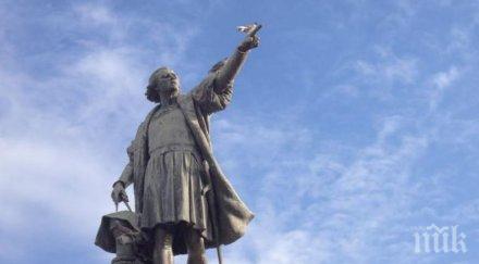 паметника христофор колумб бутнати сащ началото протестите