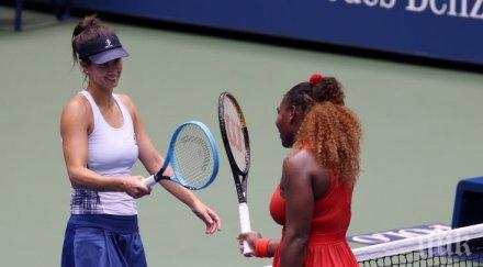 цвети пиронкова излиза серина уилямс централния корт париж