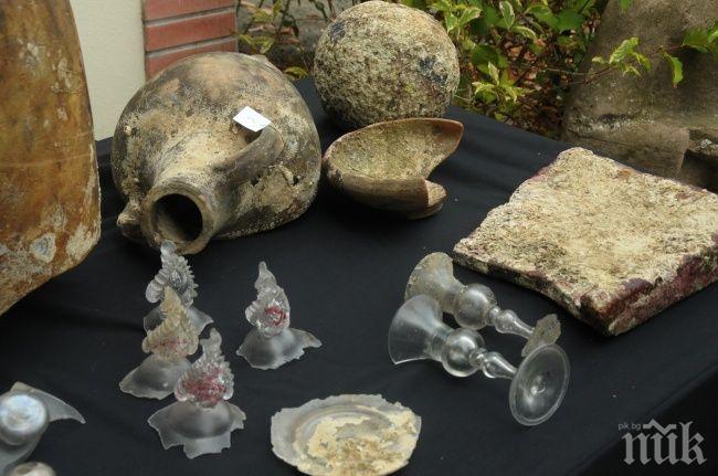 Откриха уникално стъклено съкровище на над 300 години в морето край Бургас