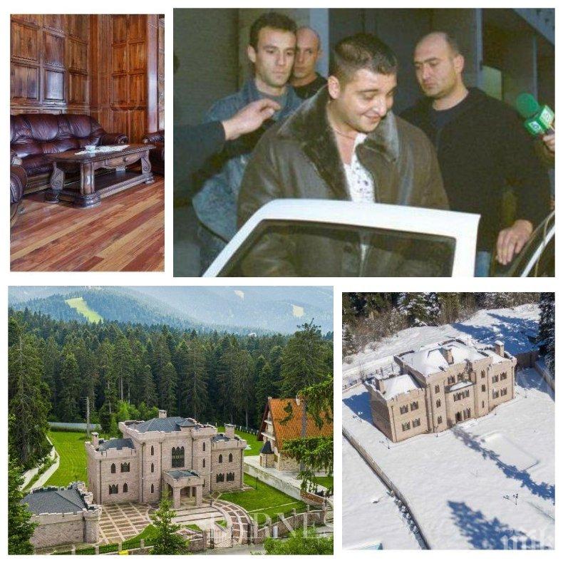 ПЪРВО В ПИК: Появиха се нови СНИМКИ от дрон на легендарния палат на Косьо Самоковеца - за 18 години каменният замък в Боровец не е мръднал...