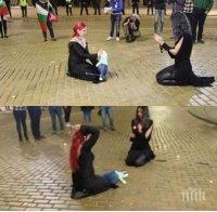 Направиха вуду магия на Борисов на Великото народно въстание-4 (СНИМКИ)