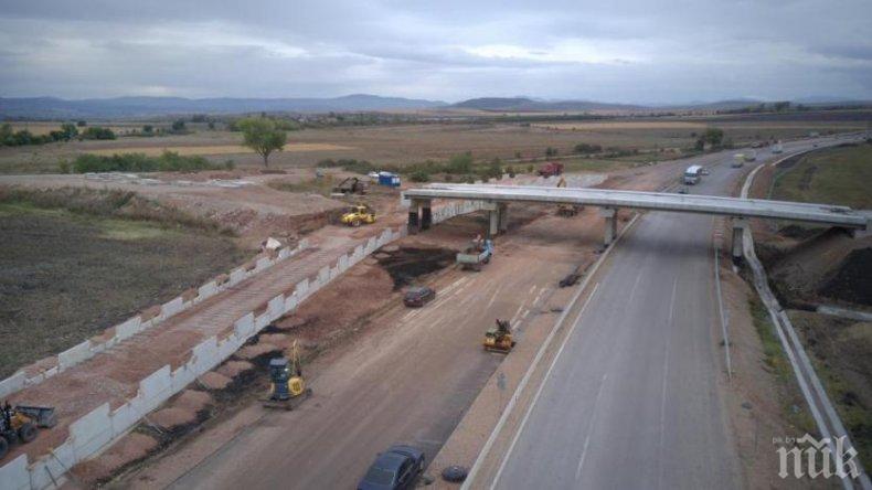 Пускат автомагистрала Европа между Драгоман и Сливница