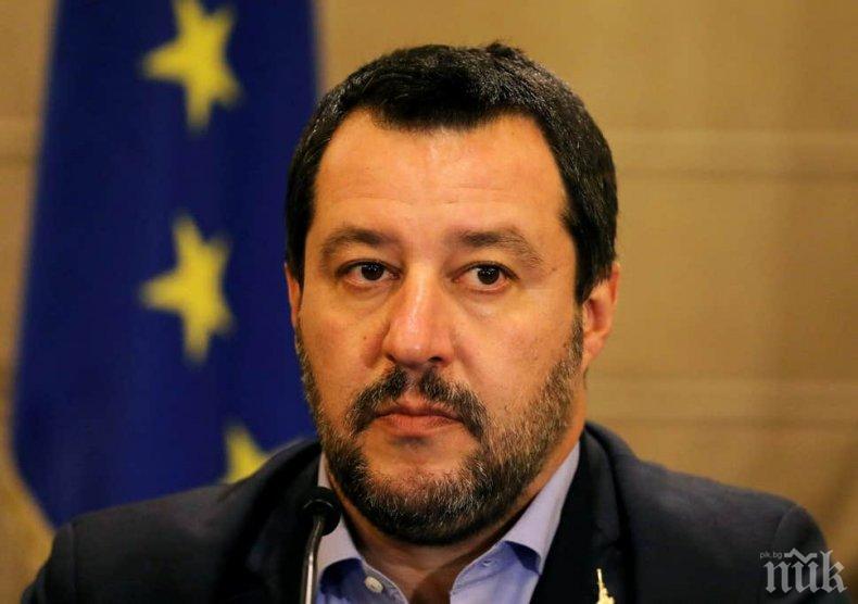 Вицепремиерът на Италия Матео Салвини: Не Русия, а нелегалните мигранти са заплаха за Европа Вицепремиерът на Италия Матео Салвини: Не Русия, а нелегалните мигранти са заплаха за Европа
