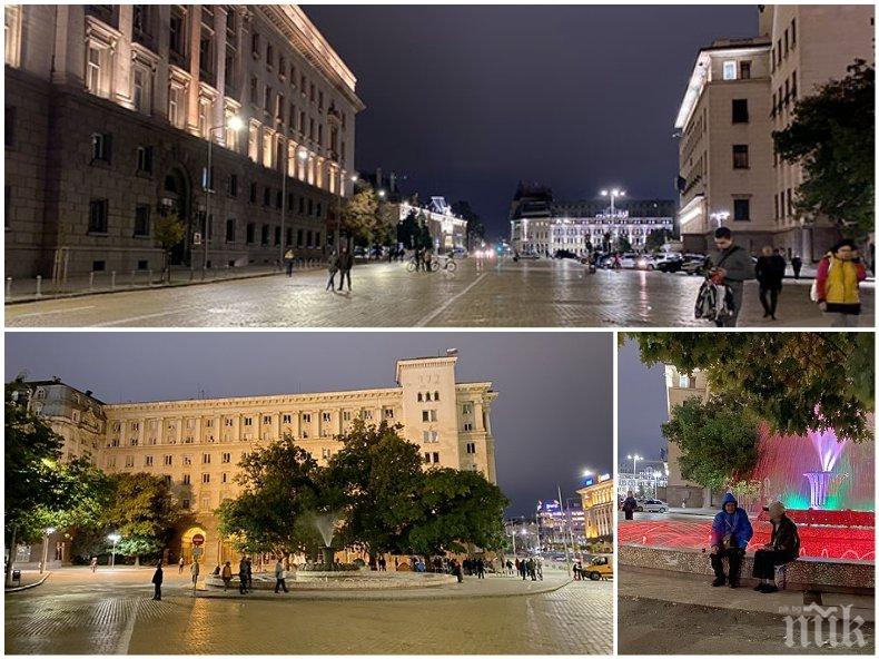 Поредна вечер пустош на площада: Шепа поборници висят под дъжда, дори Йоло Денев заряза метежа (СНИМКИ)