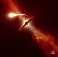 Учени наблюдаваха как черна дупка „отхапва“ на части звезда