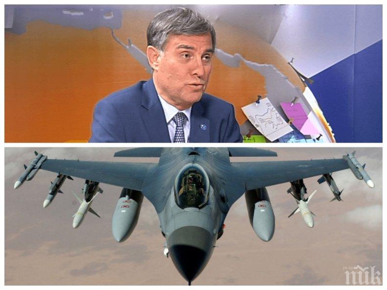 Ген. Съби Събев потвърди заверата: Има съвпадение в изказването на командващия ВВС за Ф-16 с мнението на БСП