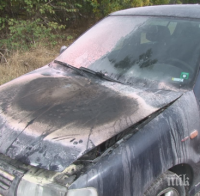 Автомобил пламна като факла на метри от пловдивска бензиностанция