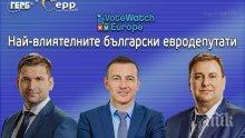 ТОП 3: Новаков, Ковачев и Радев от ГЕРБ са тримата най-влиятелни български евродепутати