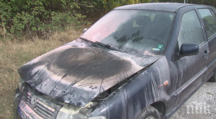 автомобил пламна факла метри пловдивска бензиностанция