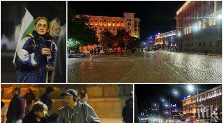 поредна вечер пустош площада шепа жълти книжки кибичат президентството снимки