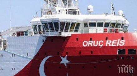 турция удължава престоя кораба оруч рейс източното средиземноморие