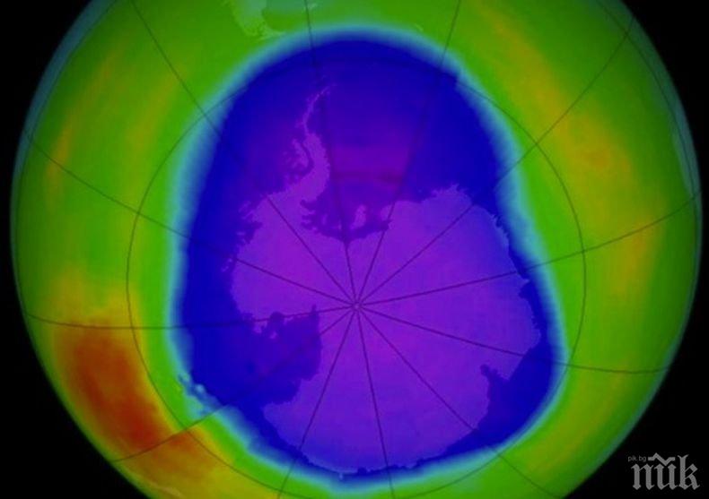 Озоновата дупка достигна максимума си за годината