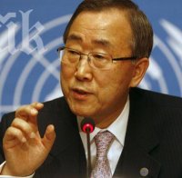 Бан Ки Мун на среща с постоянните членове на Съвета за сигурност към ООН