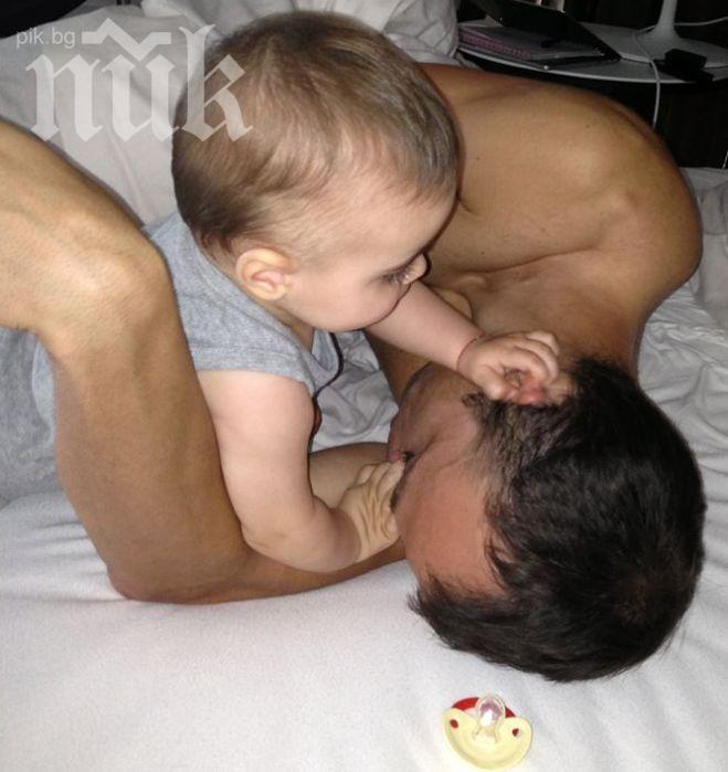 Първо в ПИК! Бебето Елиа не остави Бербатов да се наспи