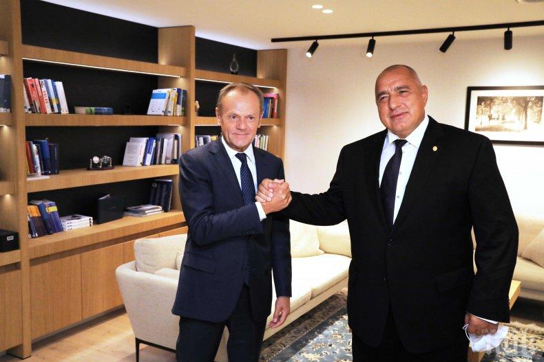 Доналд Туск: Борисов не е авторитарен - има силна опозиция и свободни медии. Русия оказва силно влияние в България