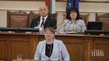 Депутатите привикват Деница Сачева за мярката 60 на 40 и за пенсиите