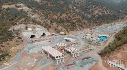 прокопани тунел железница магистрала струма