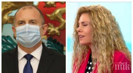 деси плевнелиева радев обединител нацията недопустимо развява юмрук иска оставката премиера