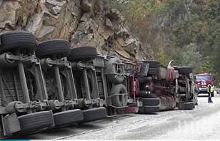 тир преобърна пътя пловдив смолян