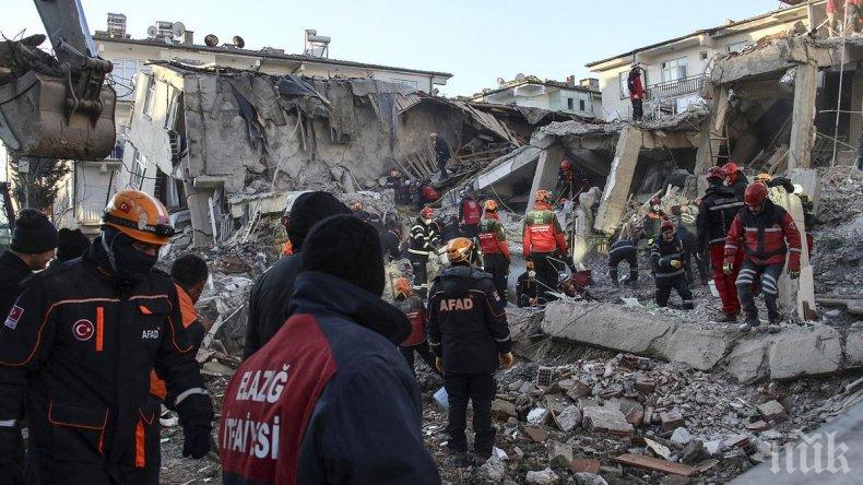 КОШМАРЪТ НЕ СВЪРШВА: Продължава да расте броят на жертвите от земетресението в Турция