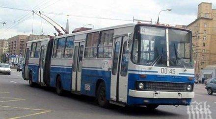 тролейбус целуна стълб бургас снимка