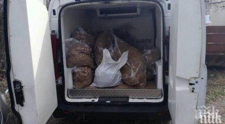 полицията спипа контрабанден тютюн борован