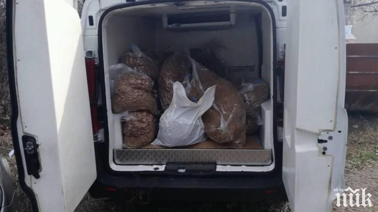 Полицията спипа 95 кг контрабанден тютюн в Борован