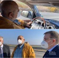 ПЪРВО В ПИК TV: Премиерът Борисов тръгна на инспекция по пътищата - качи в джипа професорите Балтов и Ангелов (ВИДЕО/ОБНОВЕНА)
