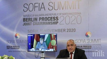 първо пик борисов съвместно изявление меркел заев срещата върха берлинския процес снимки видео