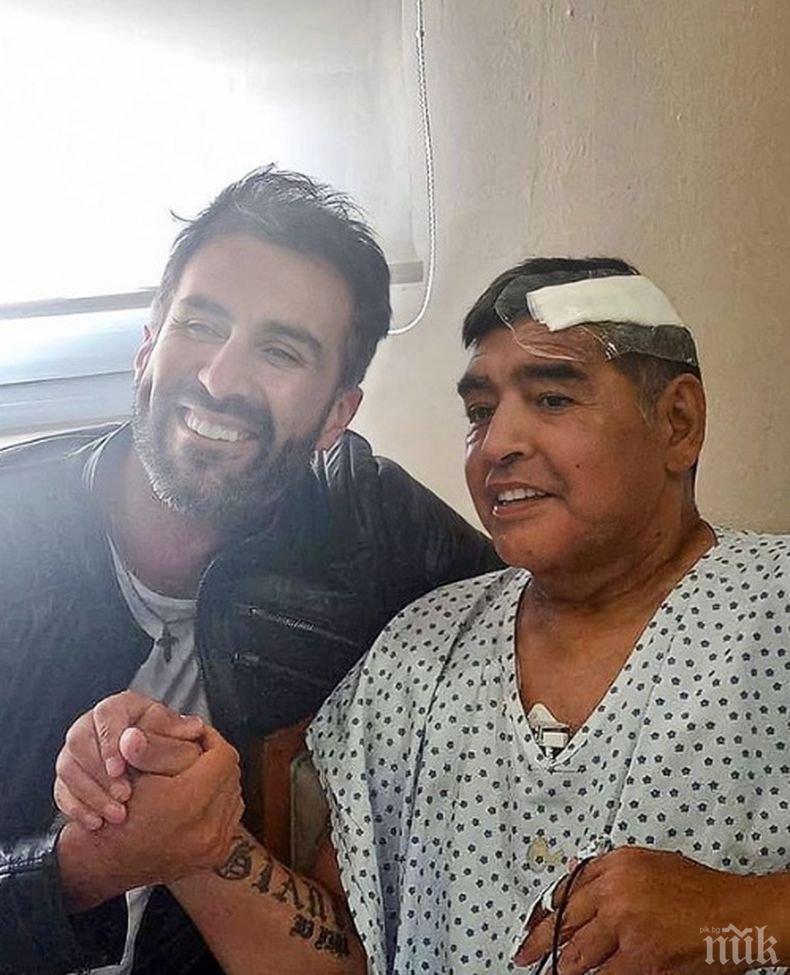 Появи се първа снимка на Диего Марадона след направената му операция