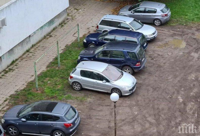 Глобиха 48 шофьори за паркиране в градинки